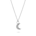 Gold Trip Celestial Moon Necklace Sterling Silver