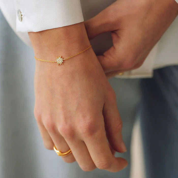 Gold Trip Celestial Star Bracelet 18k Gold Plated Sterling Silver
