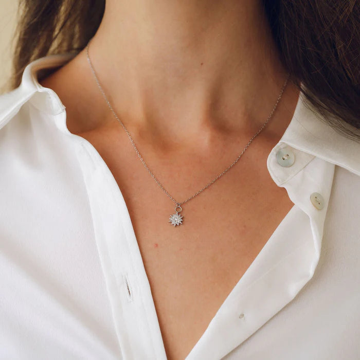 Gold Trip Celestial Star Necklace Sterling Silver
