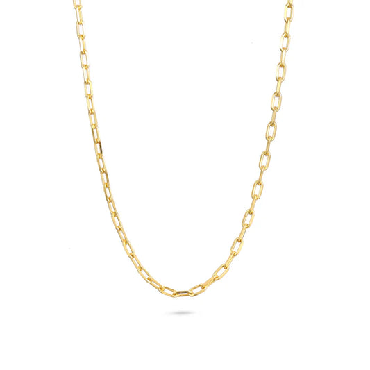 Gold Trip Charm Chain Necklace 18k Gold Plated Sterling Silver