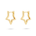 Gold Trip Hollow Star Earring 18k Gold Plated Sterling Silver