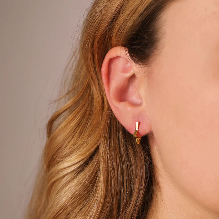 Gold Trip Hollow Star Earring 18k Gold Plated Sterling Silver