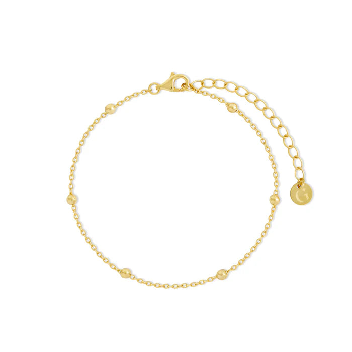 Gold Trip Satellite Chain Bracelet Gold Plated Sterling Silver