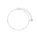 Gold Trip Satellite Chain Bracelet Rhodium Plated Sterling Silver