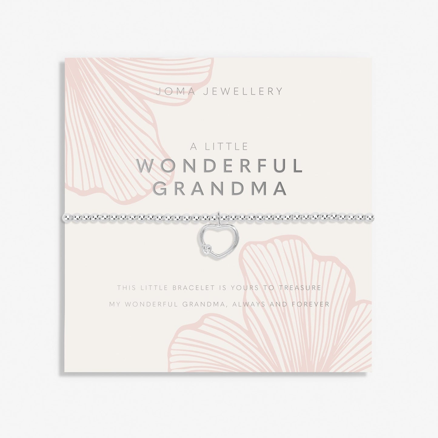 Grandmother A Little Wonderful Grandma Silver Plated Bracelet