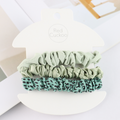Green Skinny Scrunchies 3 Pack