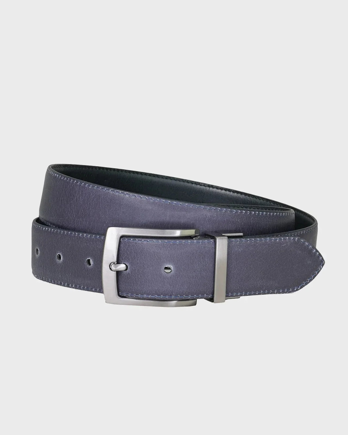 Sophos Halstead Reversible Stitched Edge Mens Belt Black Navy Small