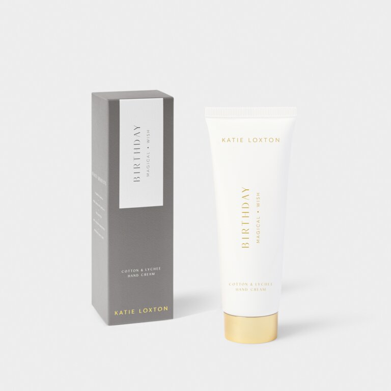 Katie Loxton Hand Cream Birthday White Cotton And Sweet Lychee