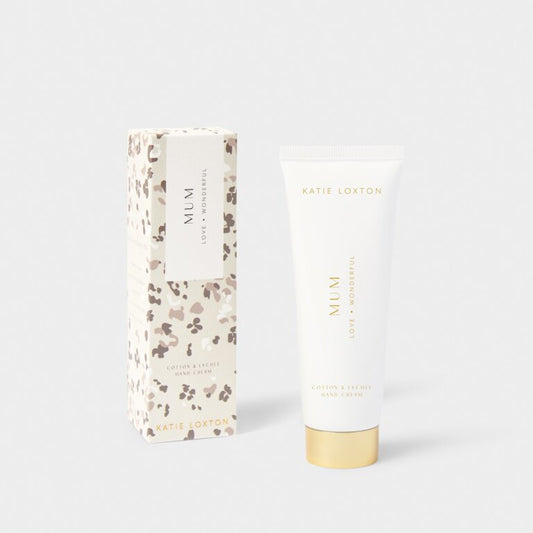 Katie Loxton Hand Cream Mum ( Blossom Print) White Cotton And Sweet Lychee
