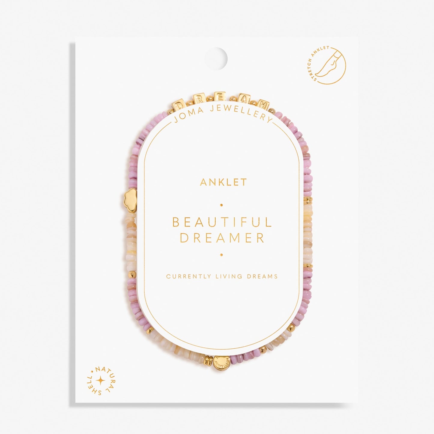 Happy Little Moments Anklet Beautiful Dreamer Gold Plated Anklet
