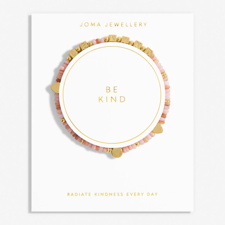 Joma Jewellery Happy Little Moments Be Kind Gold Plated Bracelet