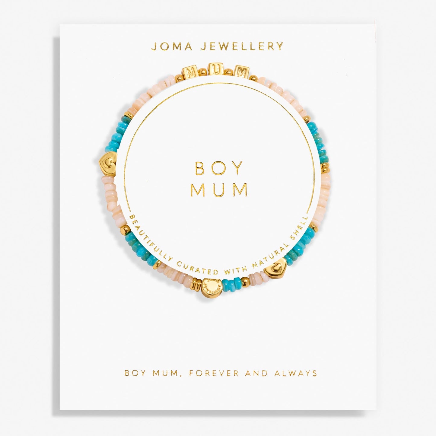 Happy Little Moments Boy Mum Gold Plated Bracelet
