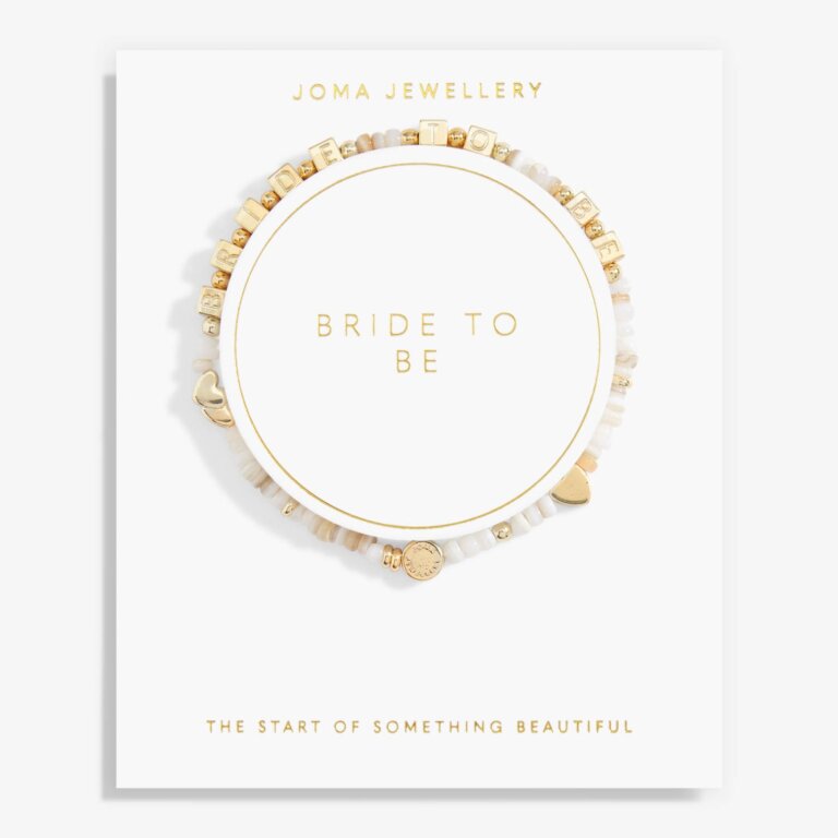 Joma Jewellery Happy Little Moments Bride To Be Gold Plated Bracelet