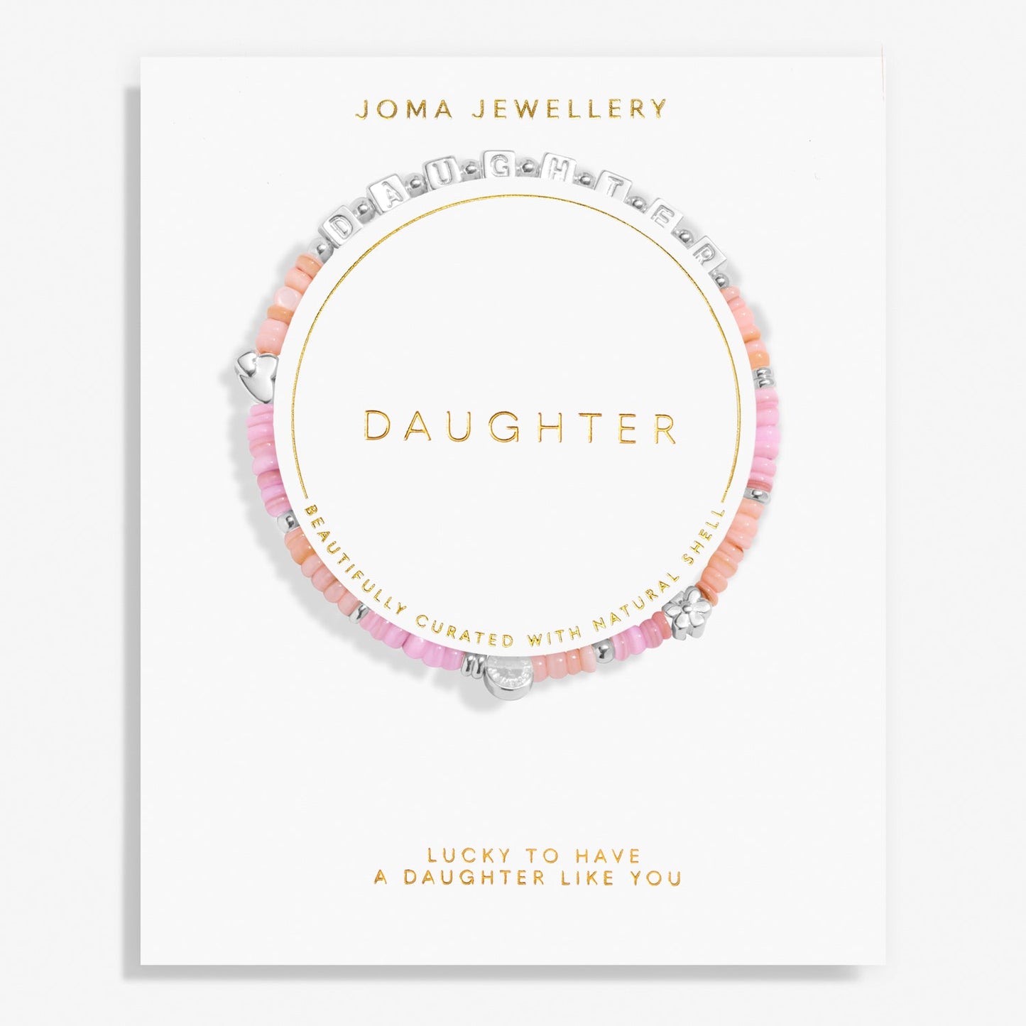 Happy Little Moments Daughter Silver Plated Bracelet