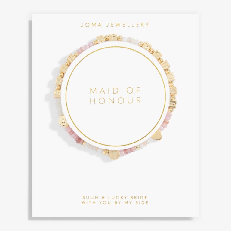 Joma Jewellery Happy Little Moments Maid Of Honour Gold Plated Bracelet