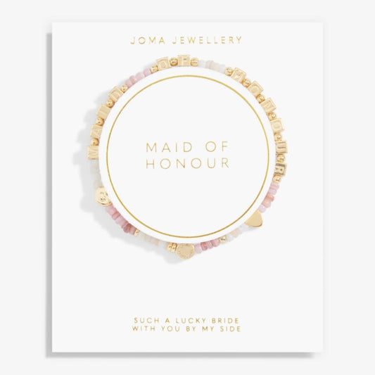 Joma Jewellery Happy Little Moments Maid Of Honour Gold Plated Bracelet