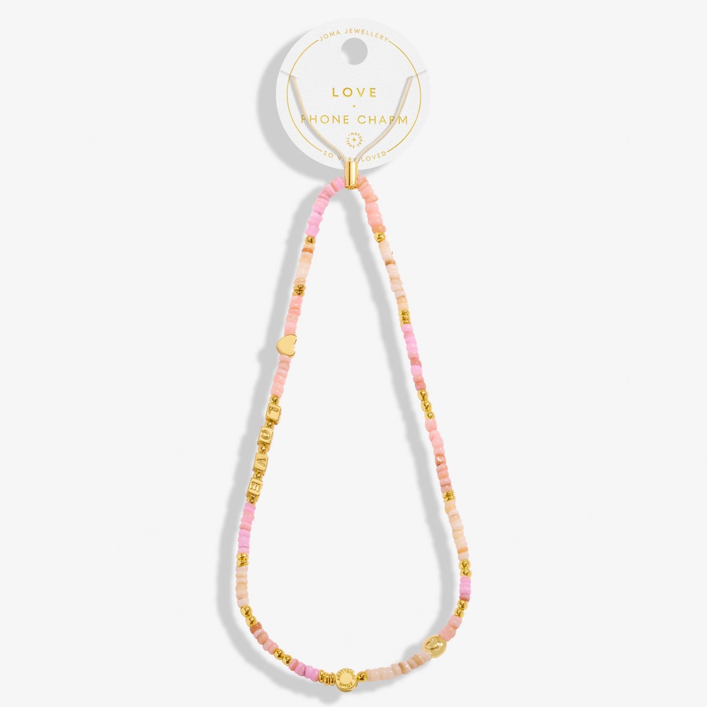Happy Little Moments Phone Charms Love Gold Plated Phone Charm