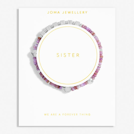 Joma Jewellery Happy Little Moments Sister Silver Plated Bracelet