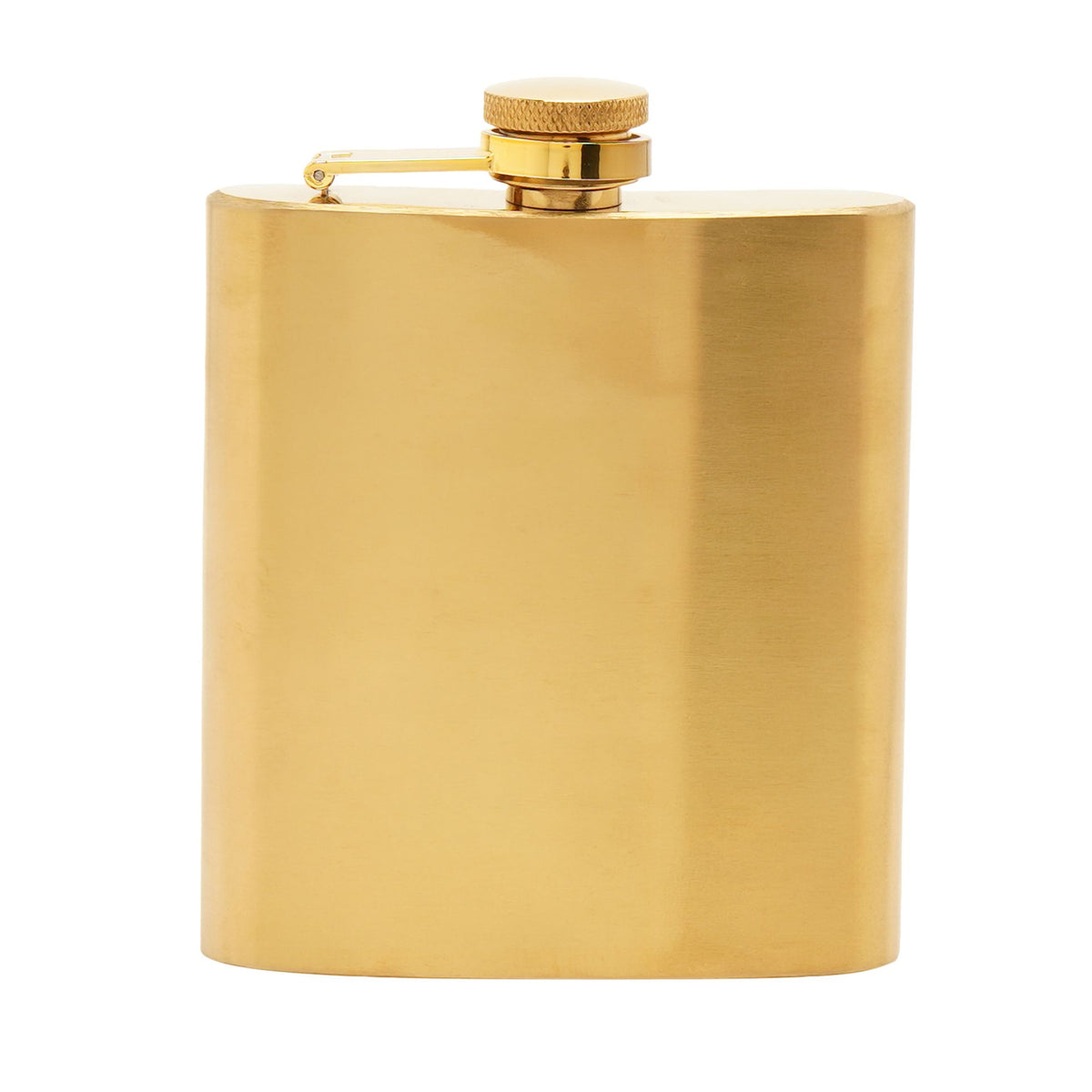 Harvey Makin 6oz Gold Stainless Steel Flask Set with Funnel