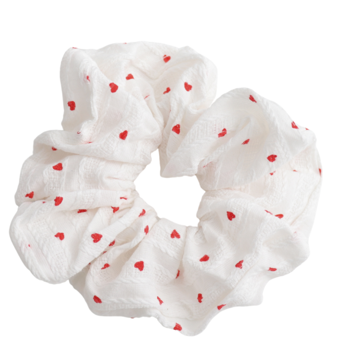 Hearts Hair Scrunchie