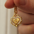 Silk Purse Heirloom Heart Pendant Necklace
