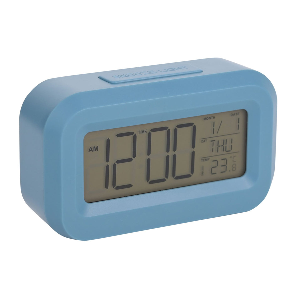 Hometime Brights Travel LED Clock Blue