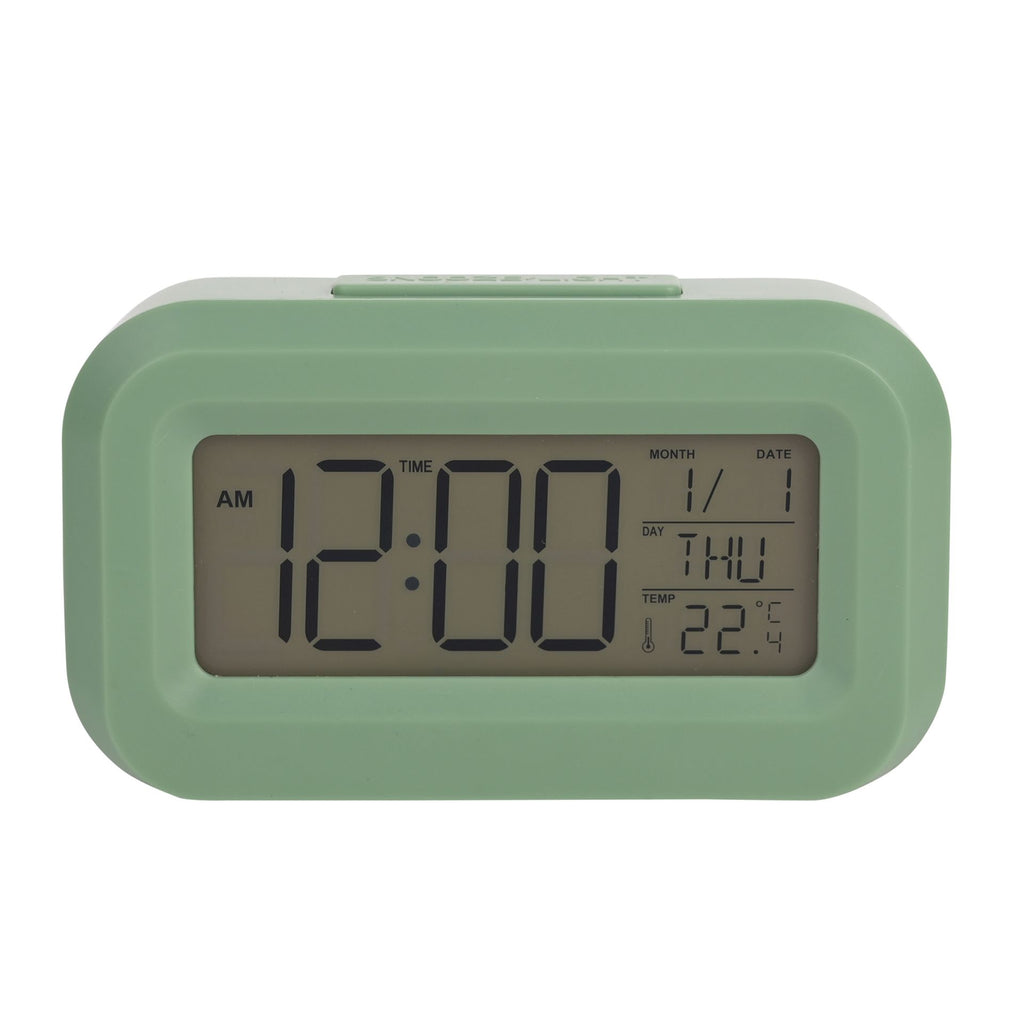 Hometime Brights Travel LED Clock Green