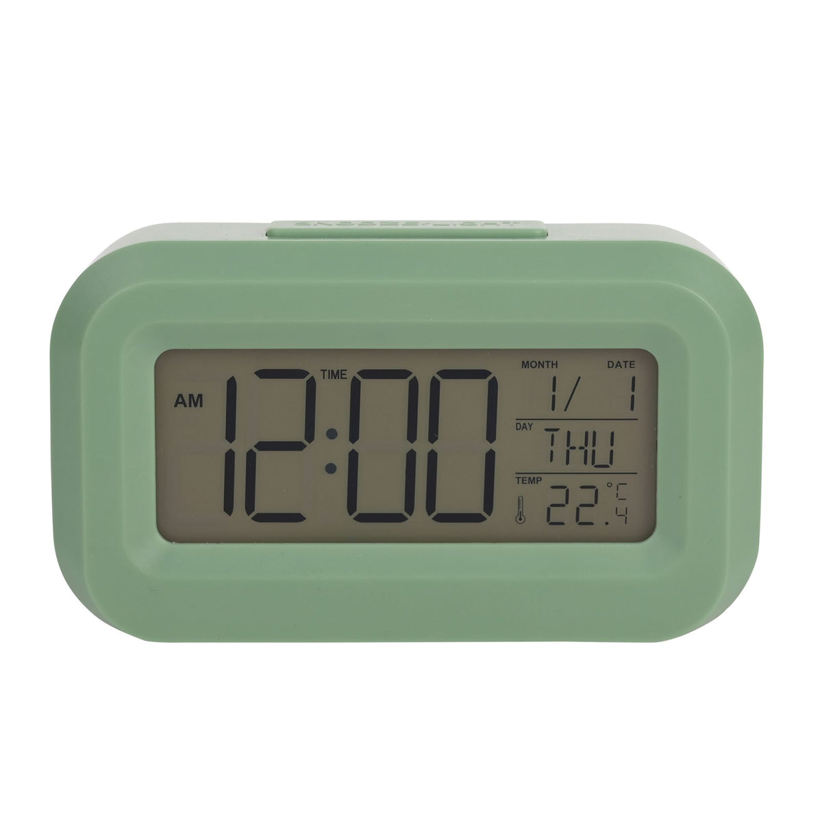 Hometime Brights Travel LED Clock Green