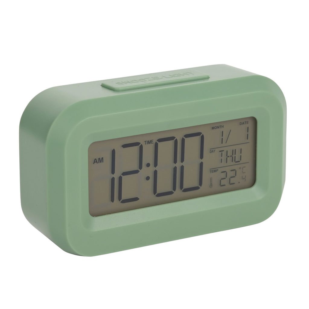 Hometime Brights Travel LED Clock Green