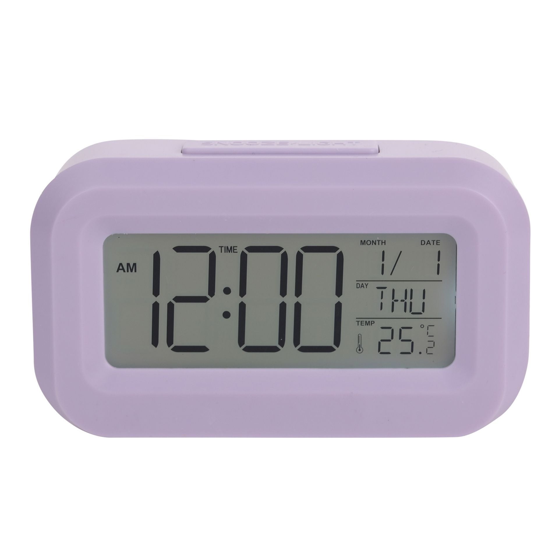 Hometime Brights Travel LED Clock Purple