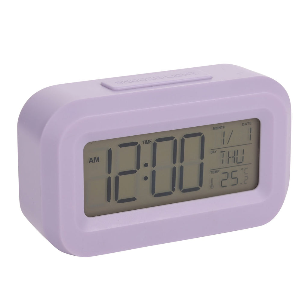 Hometime Brights Travel LED Clock Purple