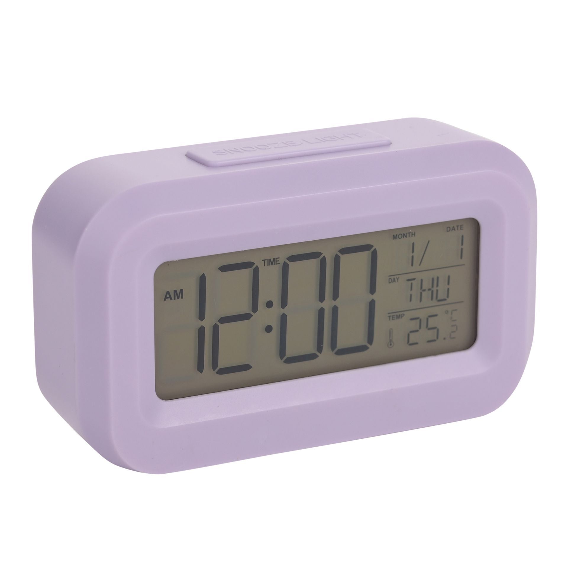 Hometime Brights Travel LED Clock Purple
