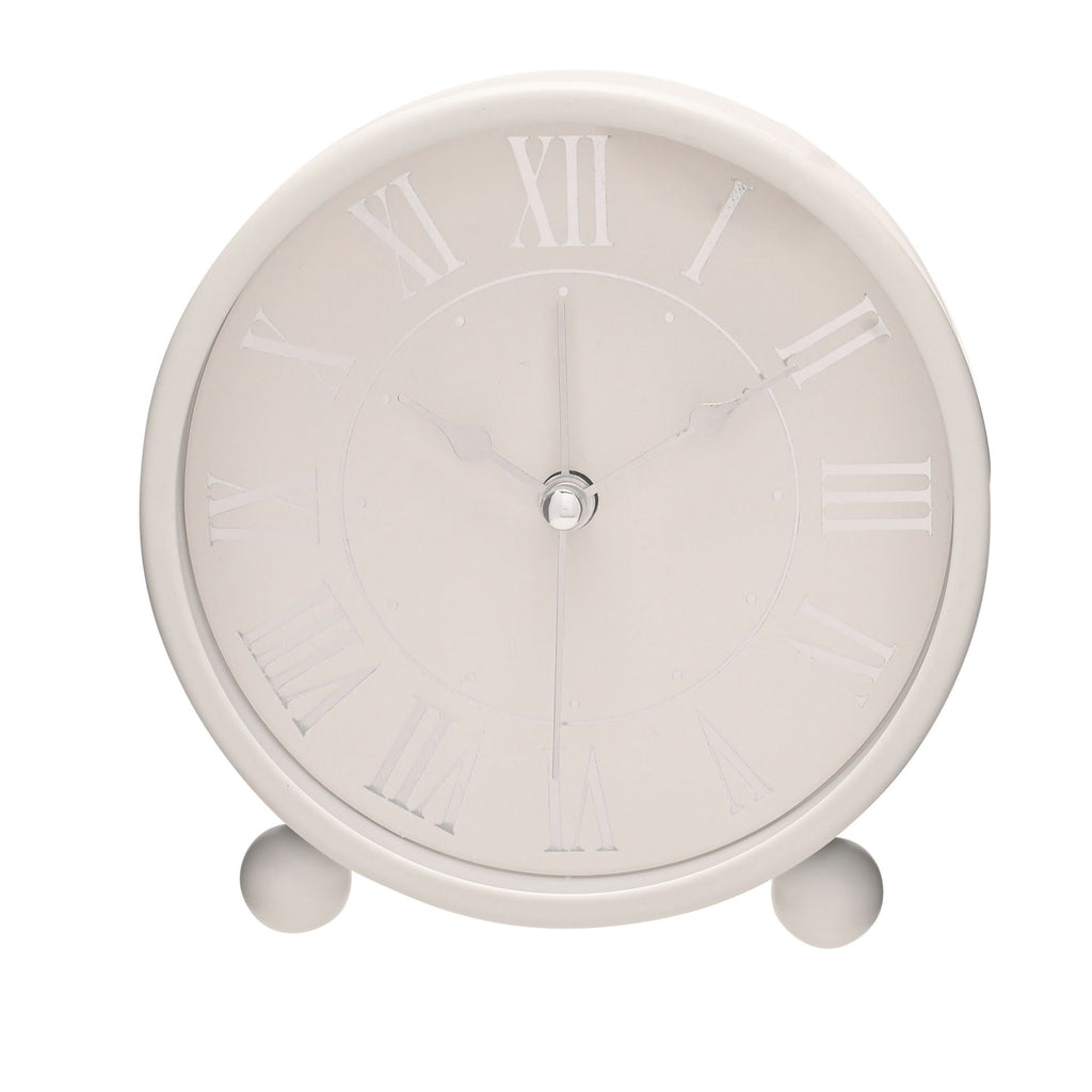 Hometime Metal Alarm Clock White