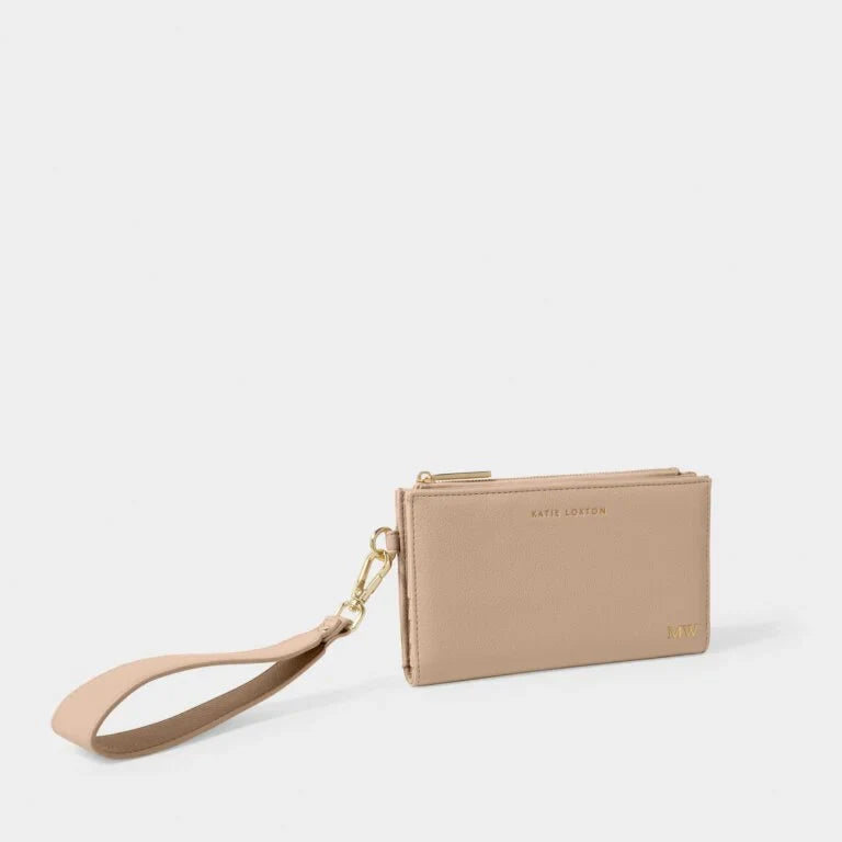 Zana Foldout Wristlet Purse Soft Tan