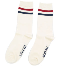 Mr Heron Sport Stripes Socks White