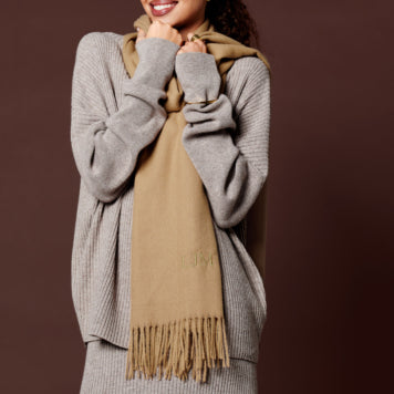 Katie Loxton Blanket Scarf Camel
