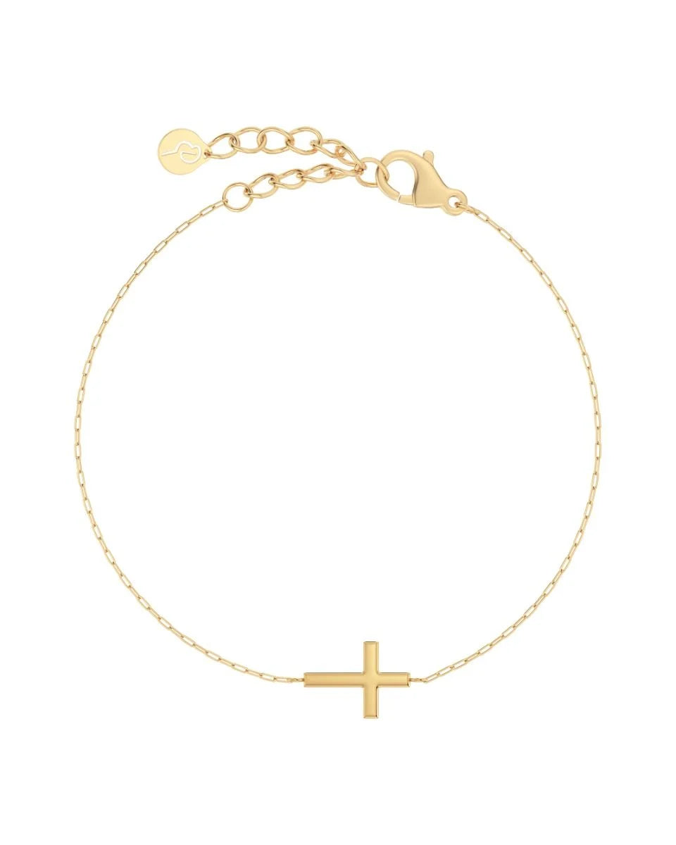 Edblad Spirit Cross Bracelet Gold