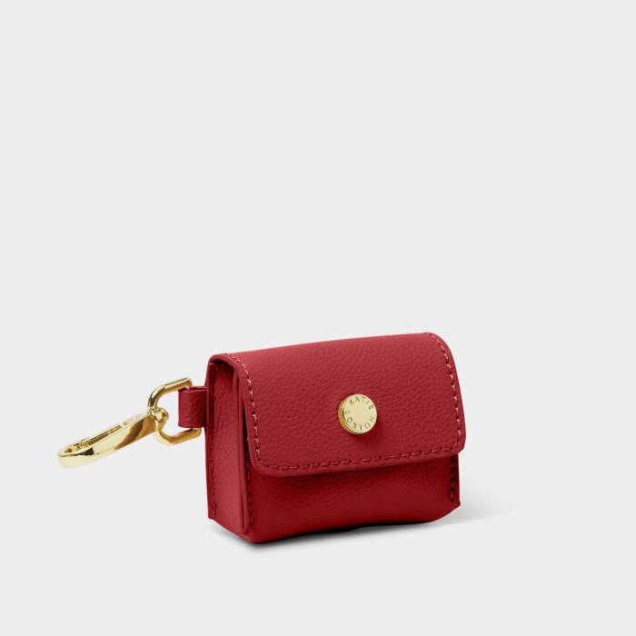 Katie Loxton Evie Clip On Airpod Case Garnet Red