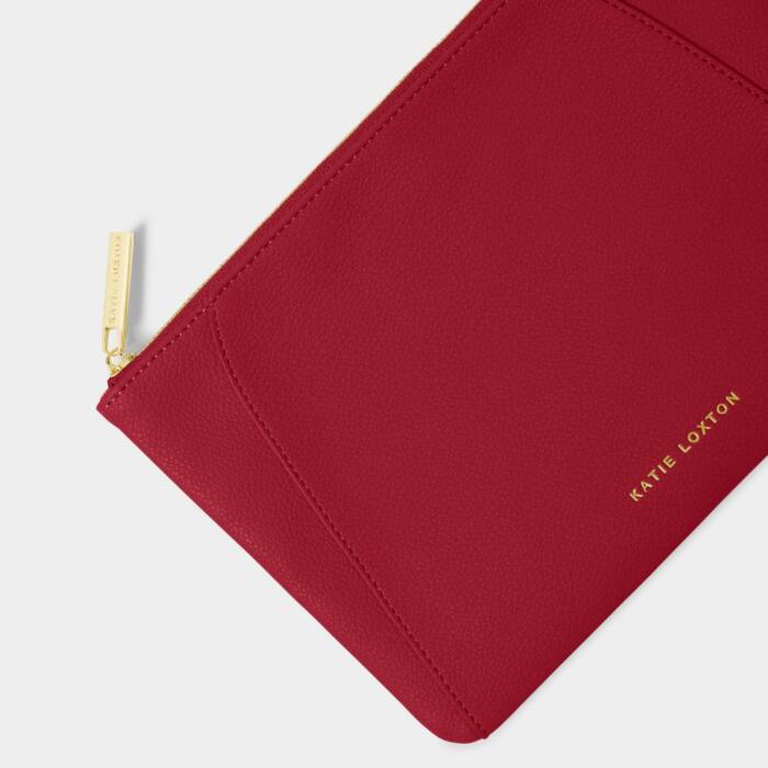 Katie Loxton Hana Pouch Garnet Red