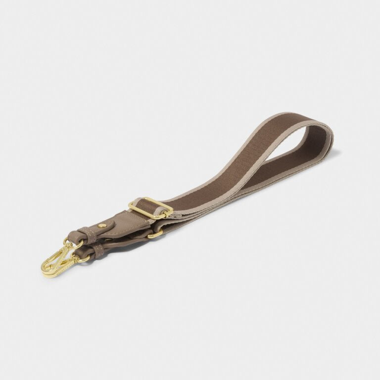Katie Loxton Canvas Strap Mocha Stripe
