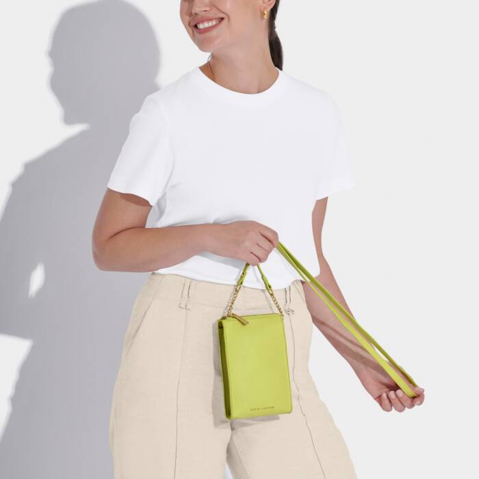Zana Slim Crossbody Bag Lime Green