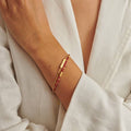 Birthstone Bracelet January Garnet 18cm