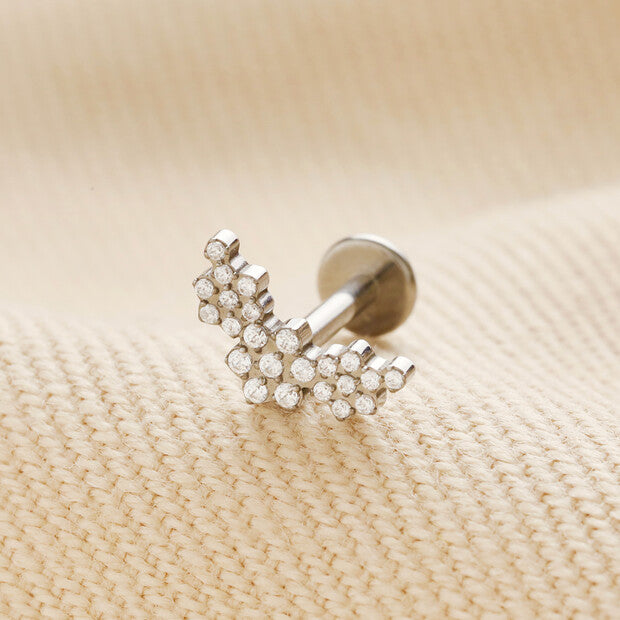 Lisa Angel Crystal Cluster Helix Earring