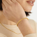 Katie Loxton The Curated Collection Celine Rope Bangle Gold Coated Bangle