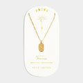 Katie Loxton Zodiac Necklace Leo Gold Coated