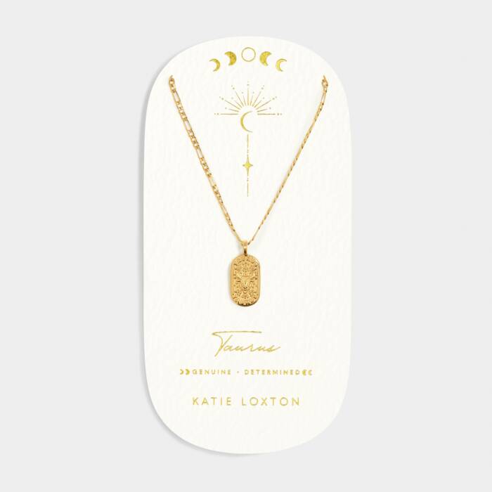 Katie Loxton Zodiac Necklace Leo Gold Coated