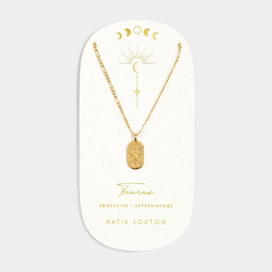 Katie Loxton Zodiac Necklace Leo Gold Coated