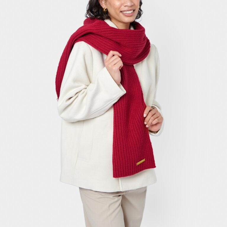 Katie Loxton Blanket Scarf Garnet Red