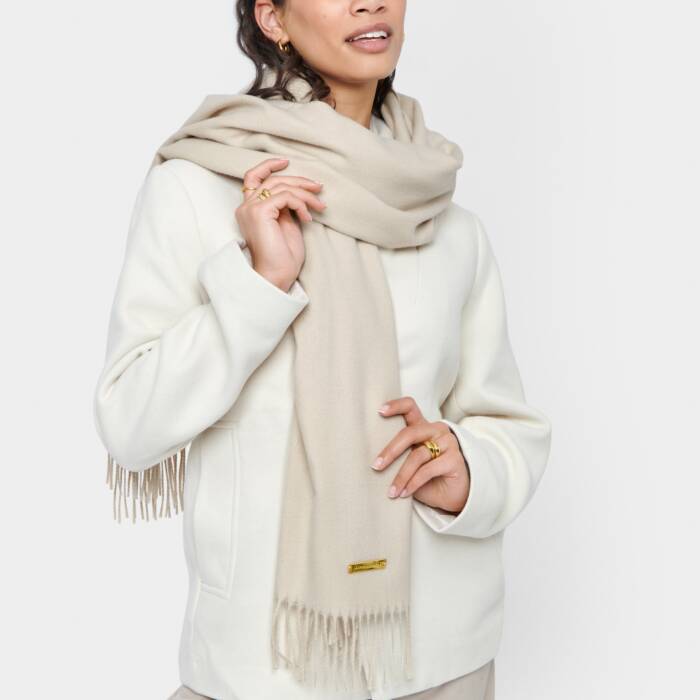 Katie Loxton Blanket Scarf Light Sand