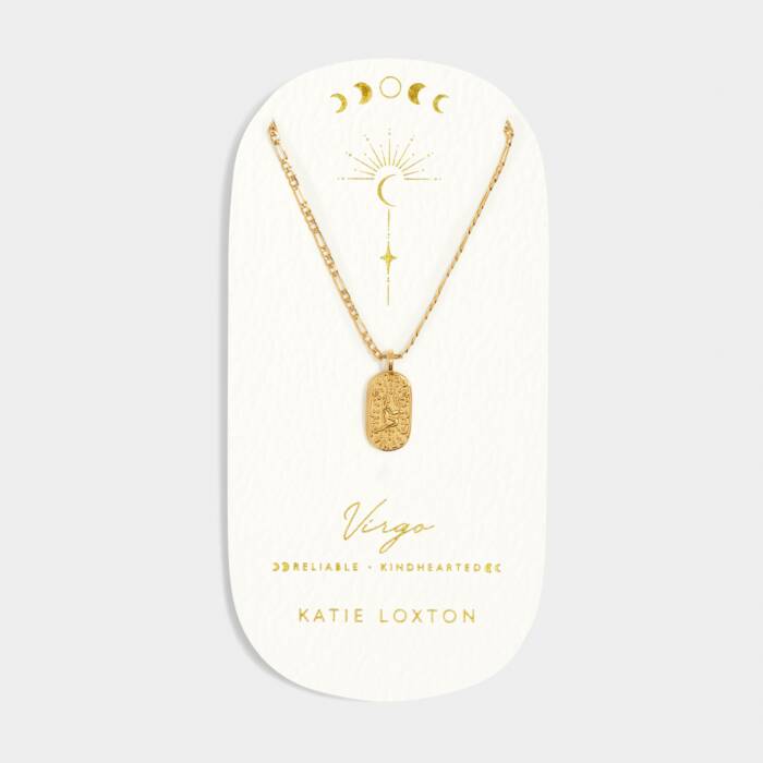 Katie Loxton Zodiac Necklace Virgo Gold Coated